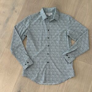 Men’s Mizzen + Main Performance Dress Shirt (size M) long-sleeve floral pattern